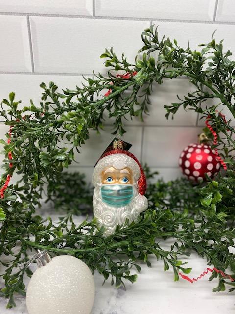 Face Masked Santa Christmas Ornament - BKLYN Larder