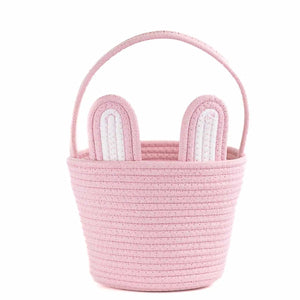 Felt Easter Baskets Pink Bunny Ears Basket - BKLYN Larder