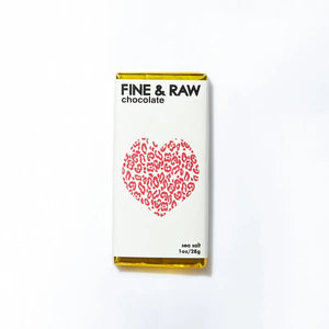 Fine & Raw Holiday Chocolate Valentine's Sea Salt - 1 oz - BKLYN Larder