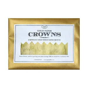 Gold Metallic Paper Crowns - BKLYN Larder