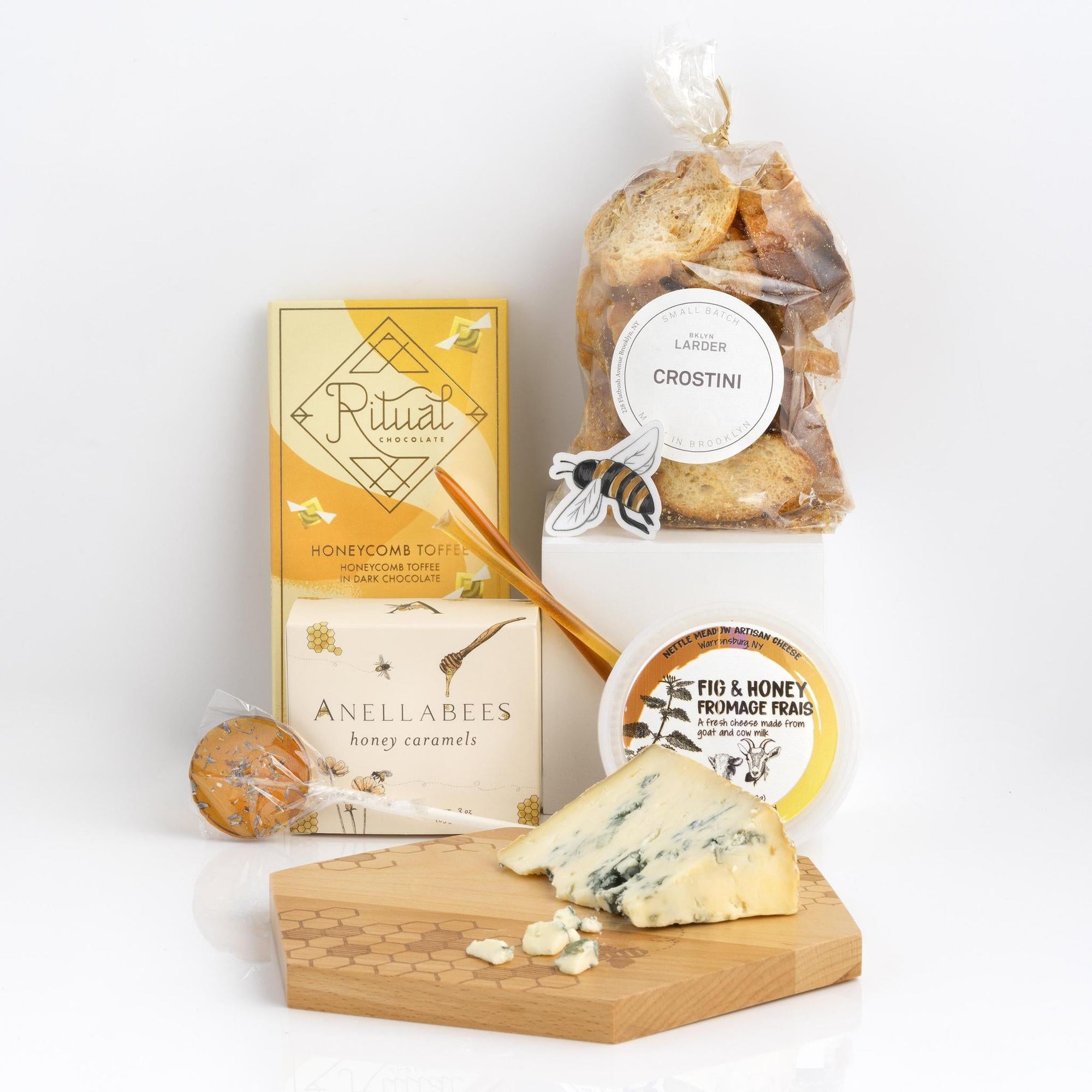 Honey & Cheese Gift Basket Cheese Only - BKLYN Larder