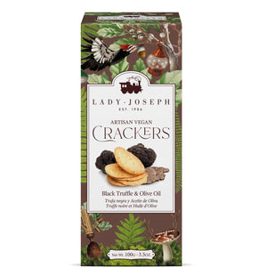 Lady Joseph Artisan Snacks Truffle and Olive Oil Crackers - Vegan - BKLYN Larder