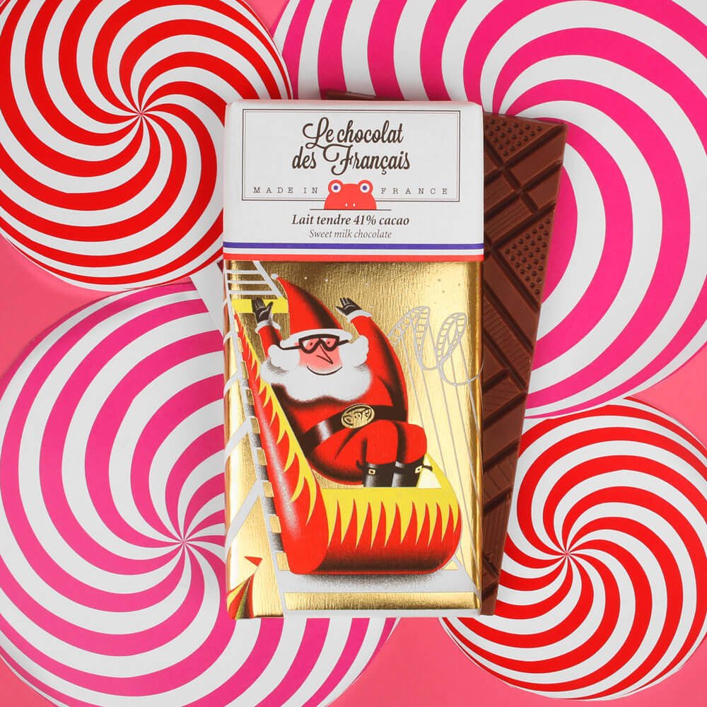 Le Chocolat des Français Santa Chocolate Bar - BKLYN Larder
