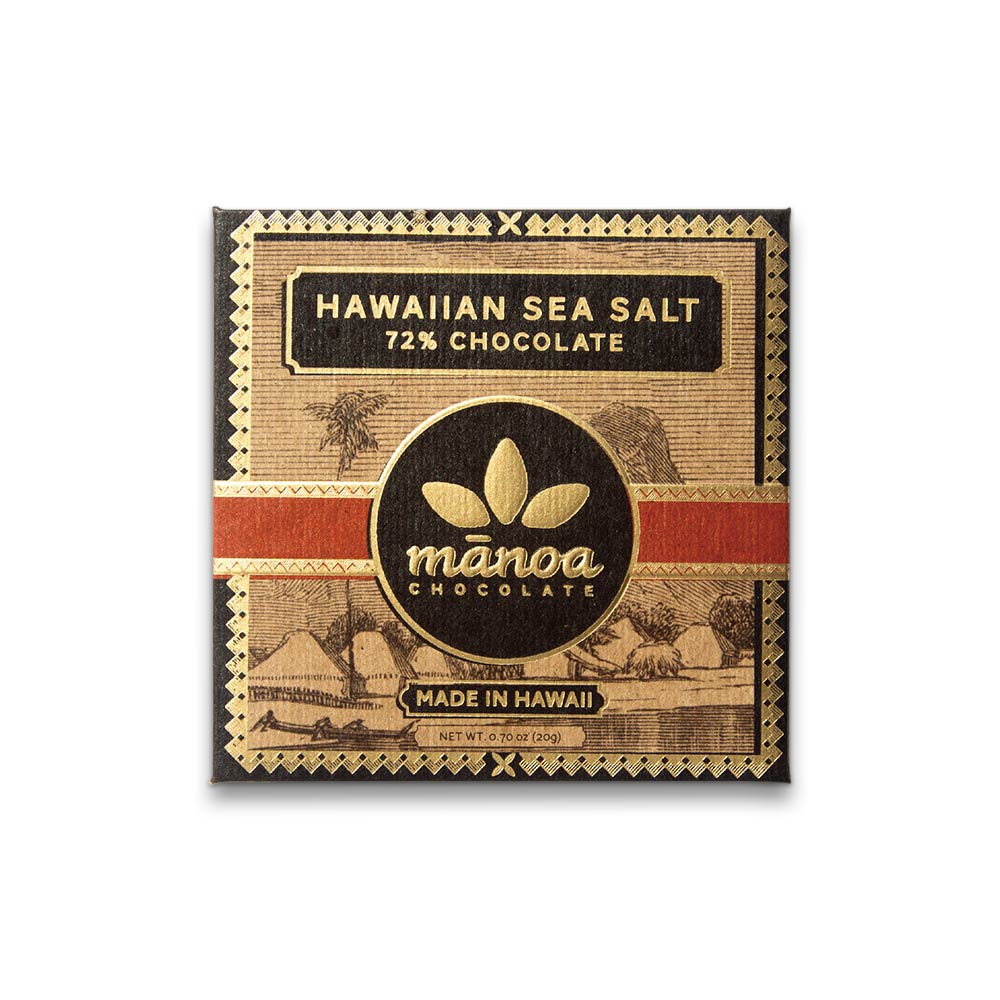 Manoa Chocolate Mini Bars Pa'akai x Sea Salt 72% - BKLYN Larder