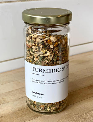 Nuda Botanica Loose Leaf Teas Turmeric & Ginger - BKLYN Larder