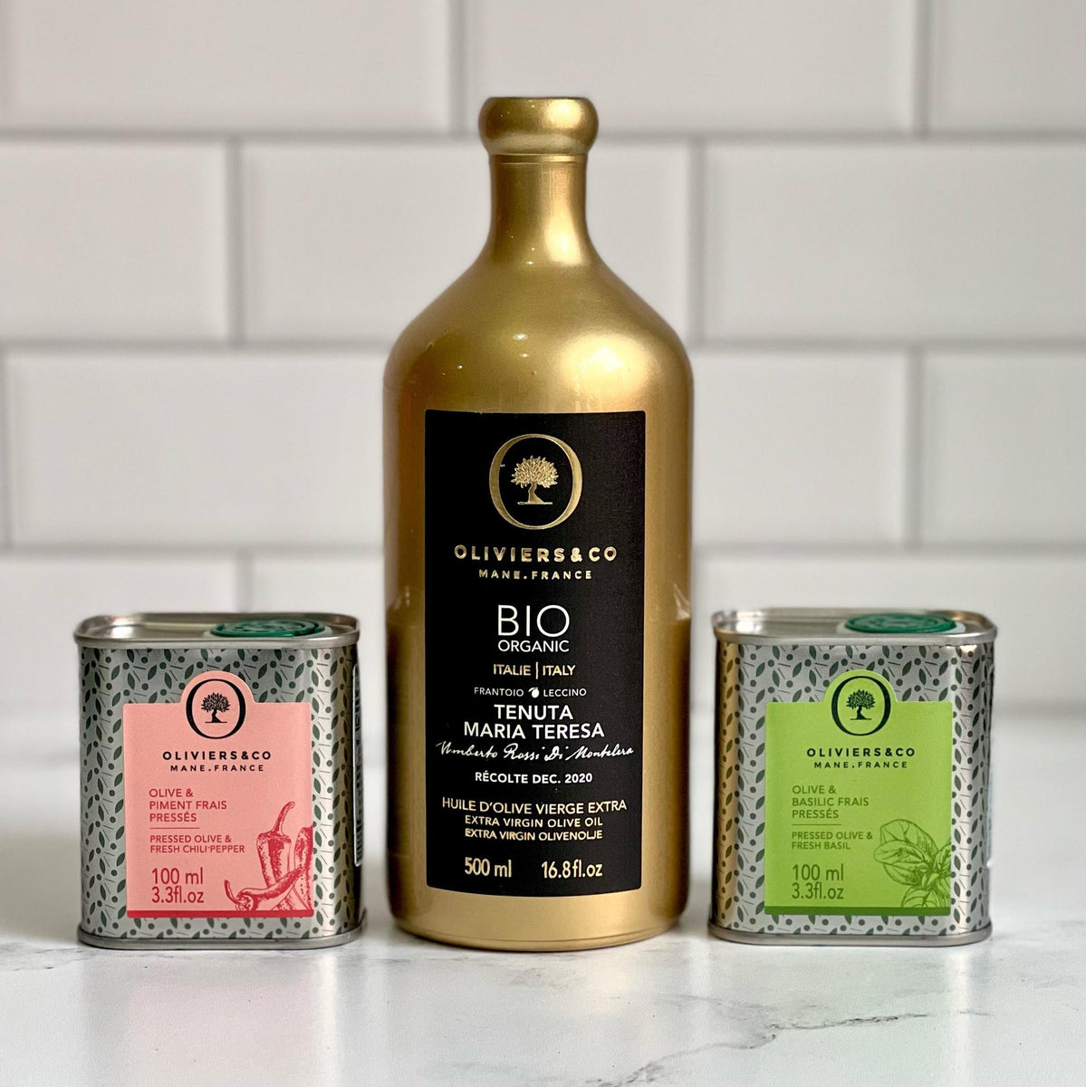 Oliviers & Co Olive Oils Organic Tenuta Maria Teresa 2021 : 500mL (16.8 fl oz) - BKLYN Larder