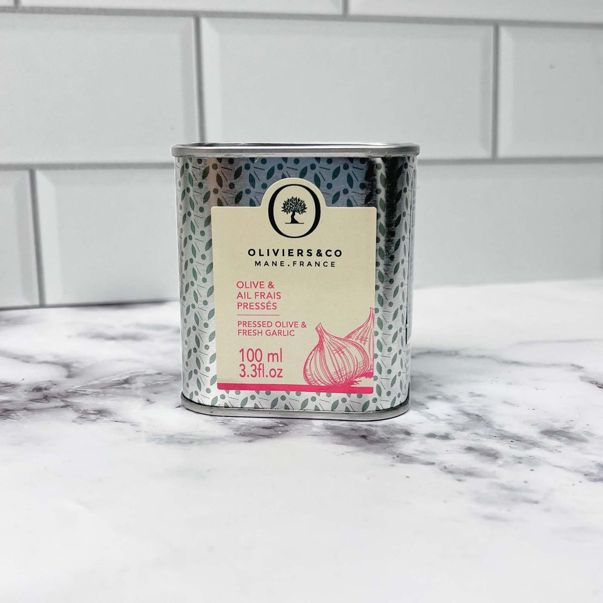 Oliviers & Co Olive Oils Garlic Infused Olive Oil: 100mL (3.3fl oz) - BKLYN Larder