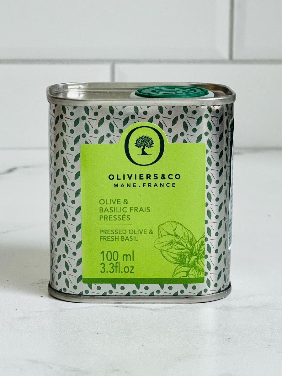 Oliviers & Co Olive Oils Basil Infused Olive Oil: 100mL (3.3fl oz) - BKLYN Larder