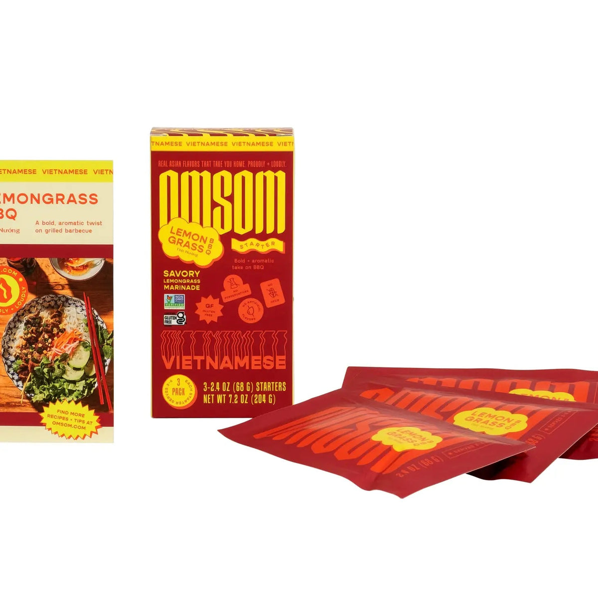Omsom Sauce Packs Vietnamese Lemongrass BBQ - BKLYN Larder