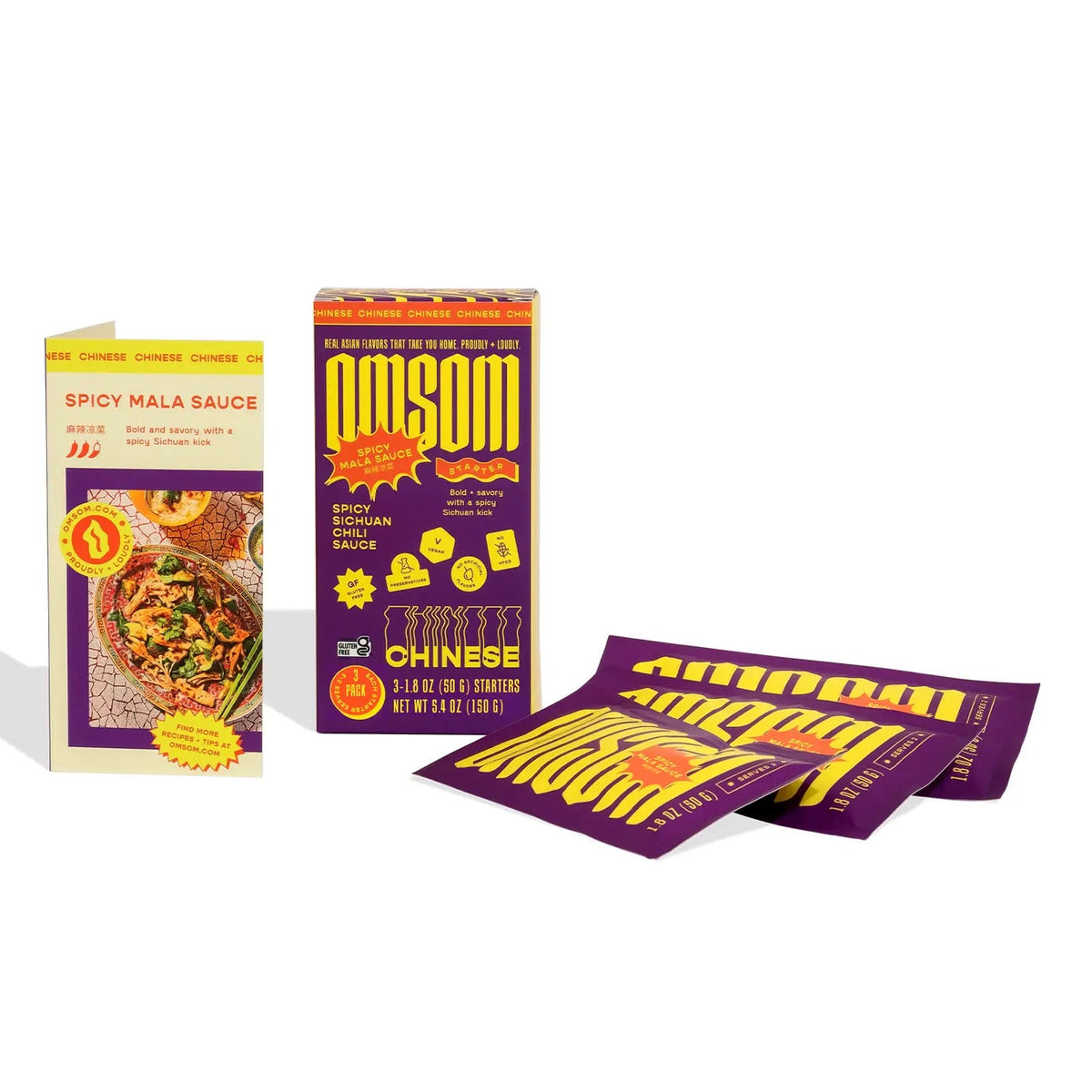 Omsom Sauce Packs Chinese Spicy Mala - BKLYN Larder