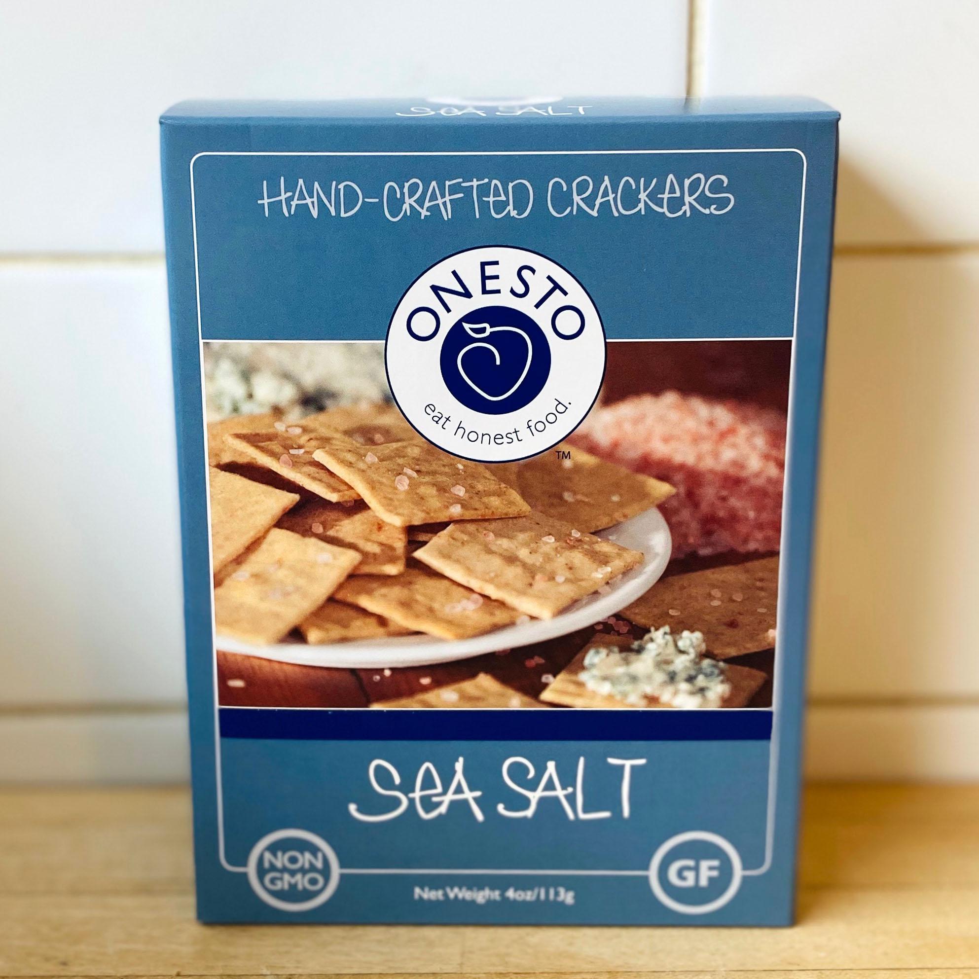 Onesto Gluten Free Crackers Onesto Gluten Free Crackers Sea Salt - BKLYN Larder