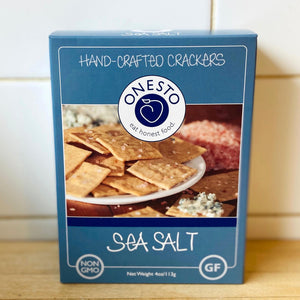 Onesto Gluten Free Crackers Onesto Gluten Free Crackers Sea Salt - BKLYN Larder