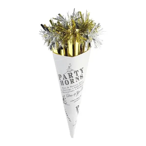 Party Horn Bouquets Gold and Silver - BKLYN Larder