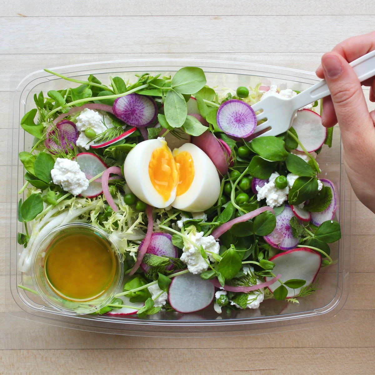 Pea Shoot Salad - BKLYN Larder
