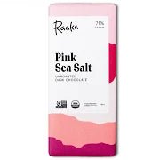 Raaka Chocolate Raaka Pink Sea Salt 71% - BKLYN Larder