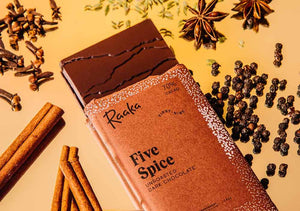 Raaka Holiday Chocolate Bars Five Spice - BKLYN Larder