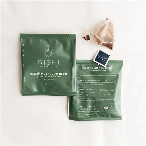 Reishi Mushroom Hero Organic Herbal Tea - BKLYN Larder Cheese & Provisions  | Artisanal Cheeses | Custom Food Gifts | Gourmet Groceries
