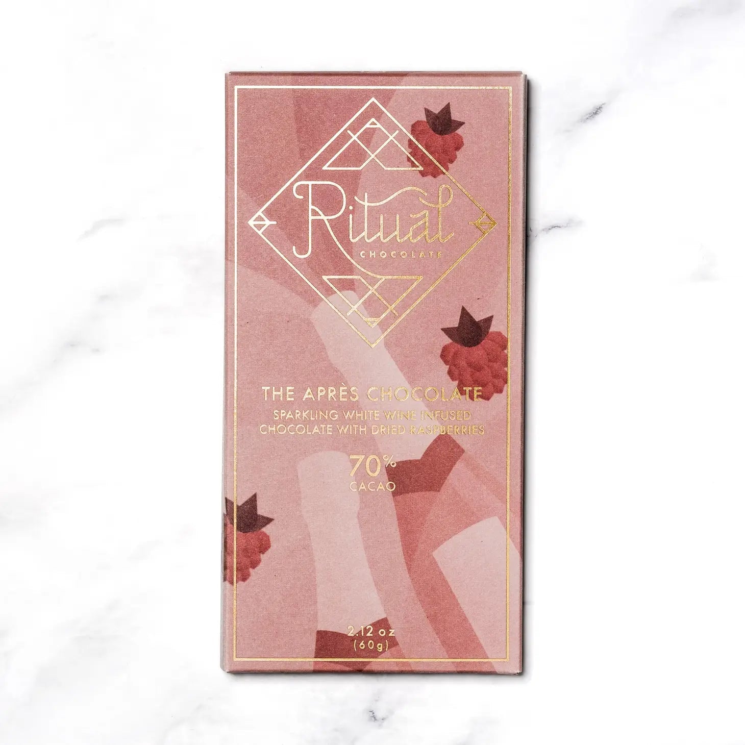 Ritual Chocolate Bar Ritual Apres Champagne Raspberry 70% - BKLYN Larder