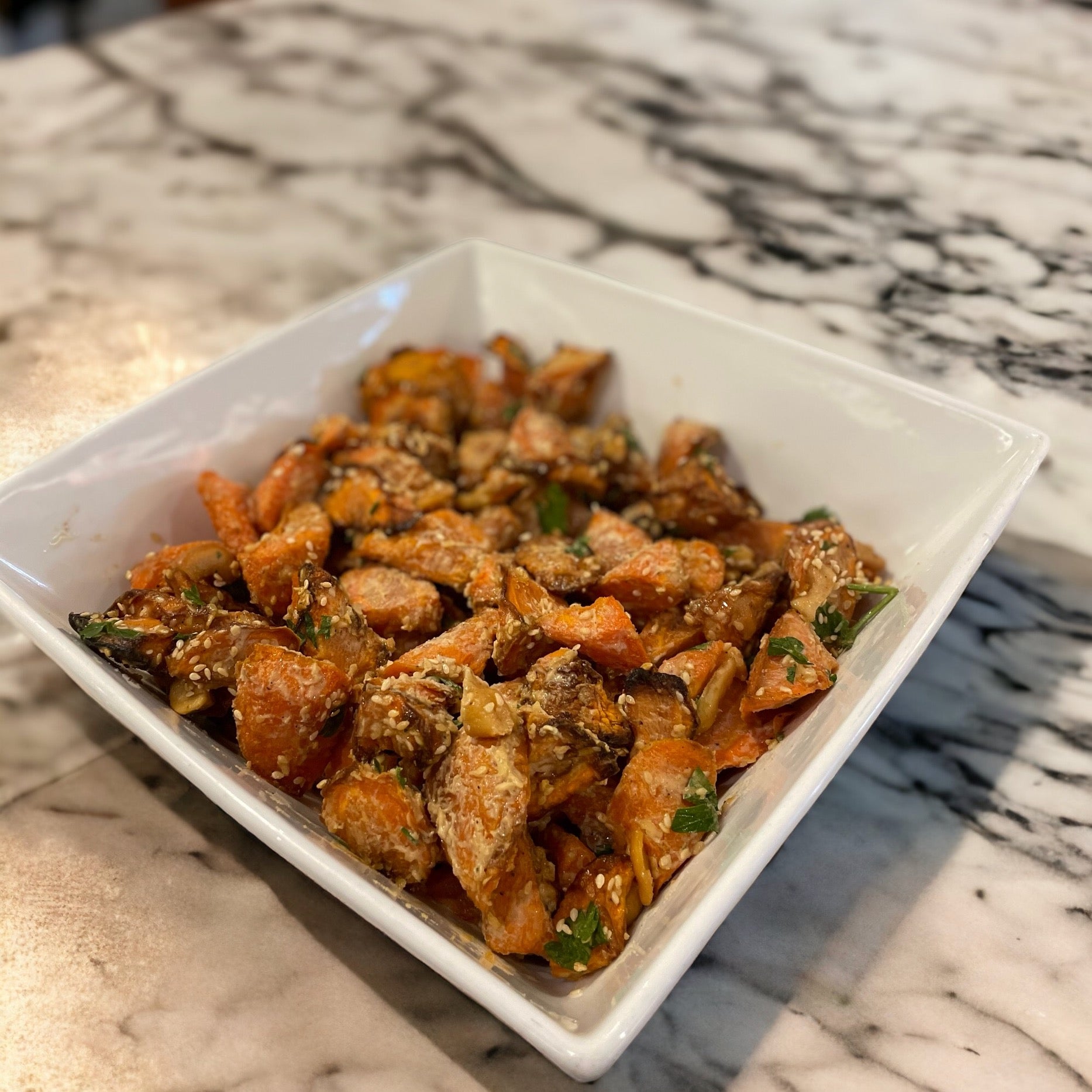 Roasted Carrots with Cashew Cream Salad - BKLYN Larder