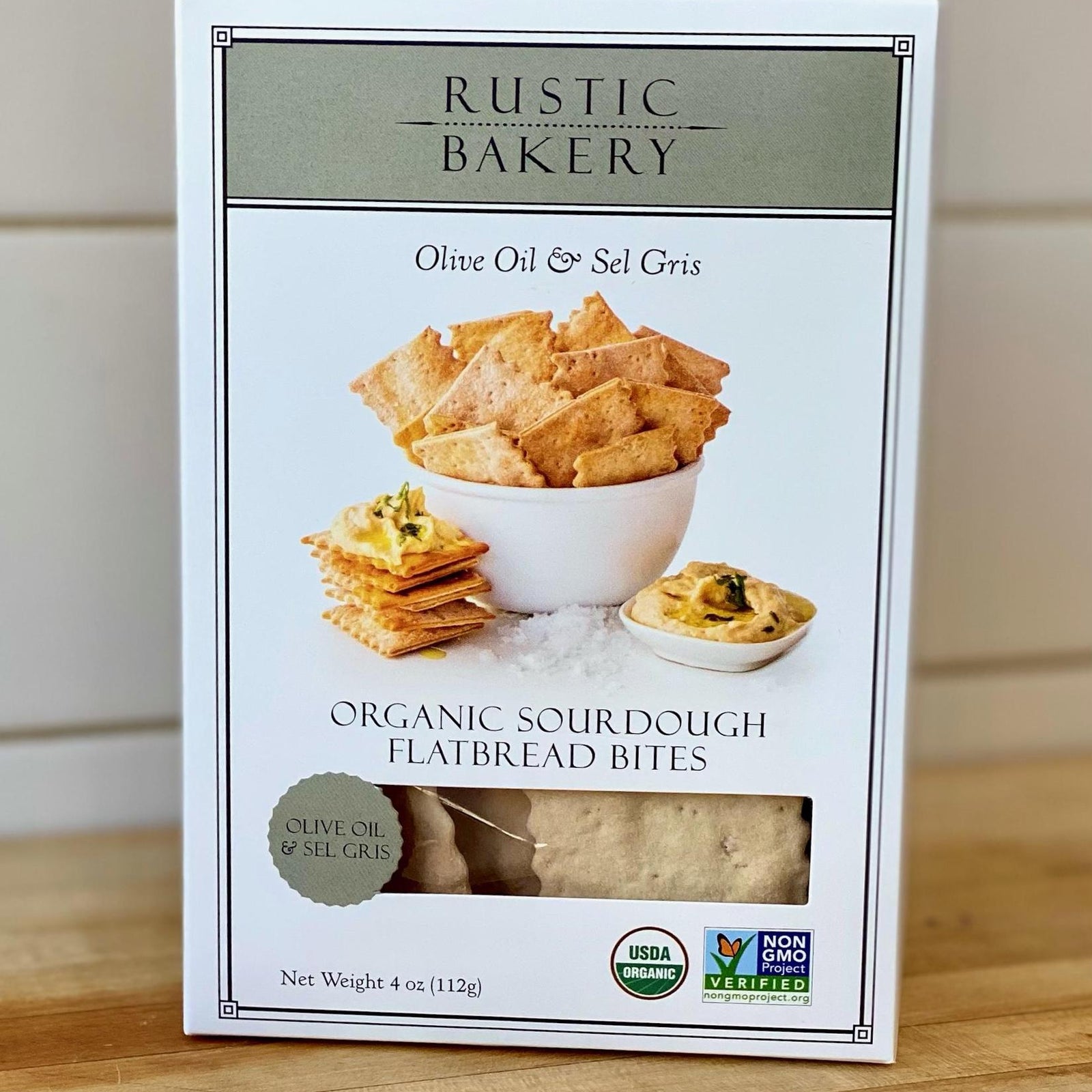 Rustic Bakery Olive Oil Sel Gris Flatbread Bites - BKLYN Larder