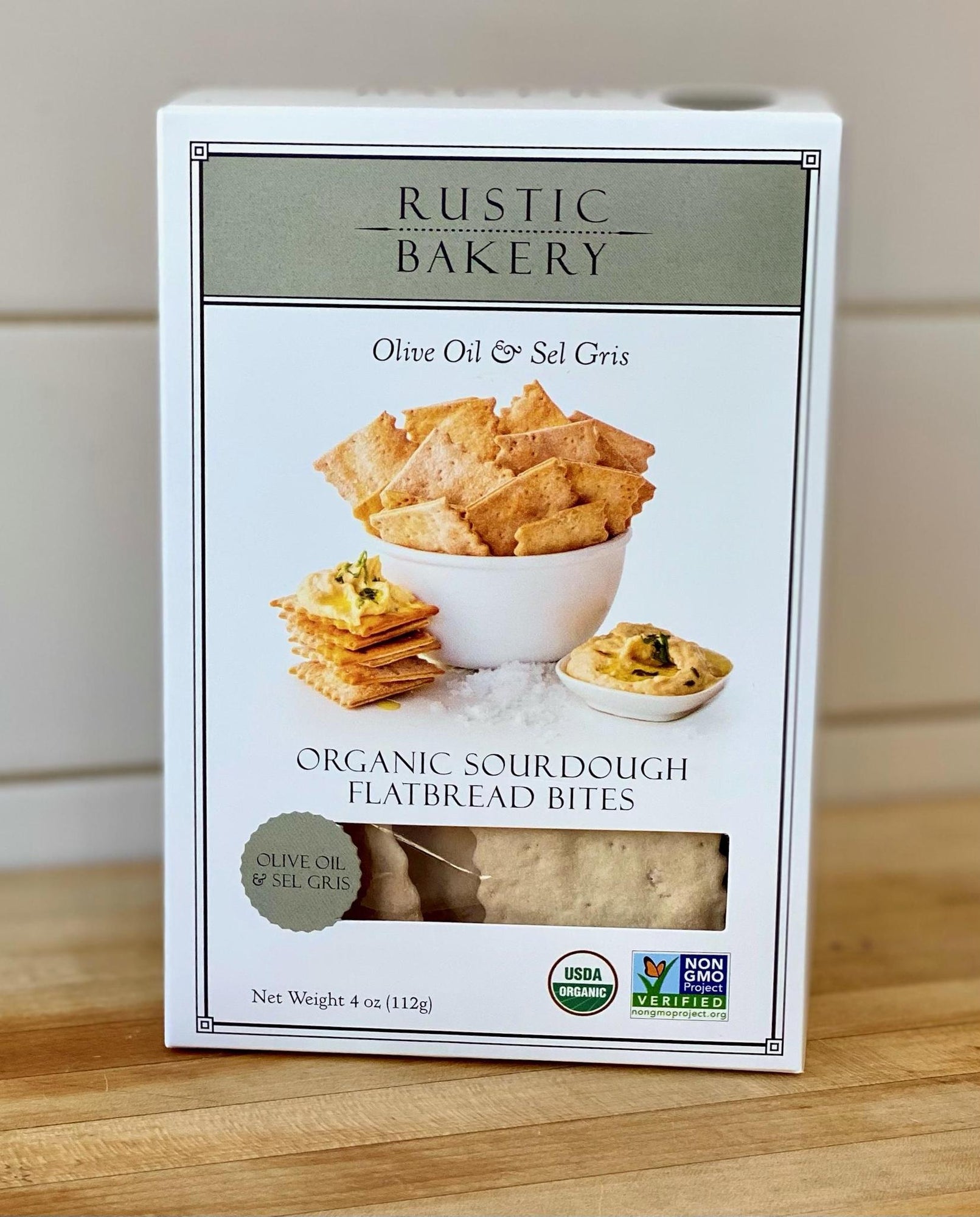 Rustic Bakery Olive Oil Sel Gris Flatbread Bites - BKLYN Larder