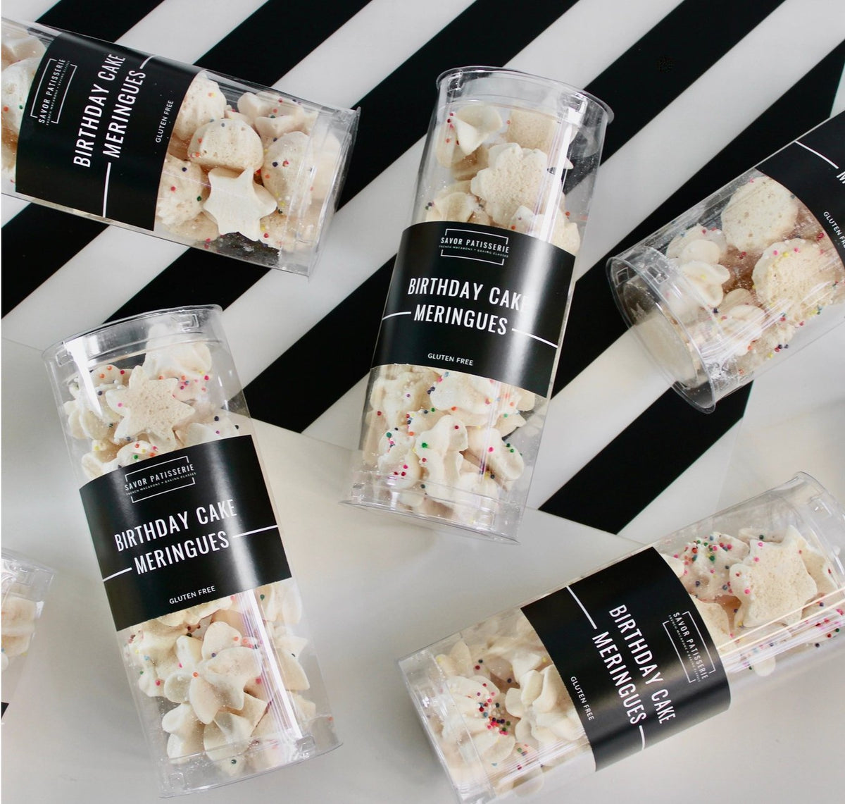 Savor Patisserie Birthday Cake Meringues - BKLYN Larder