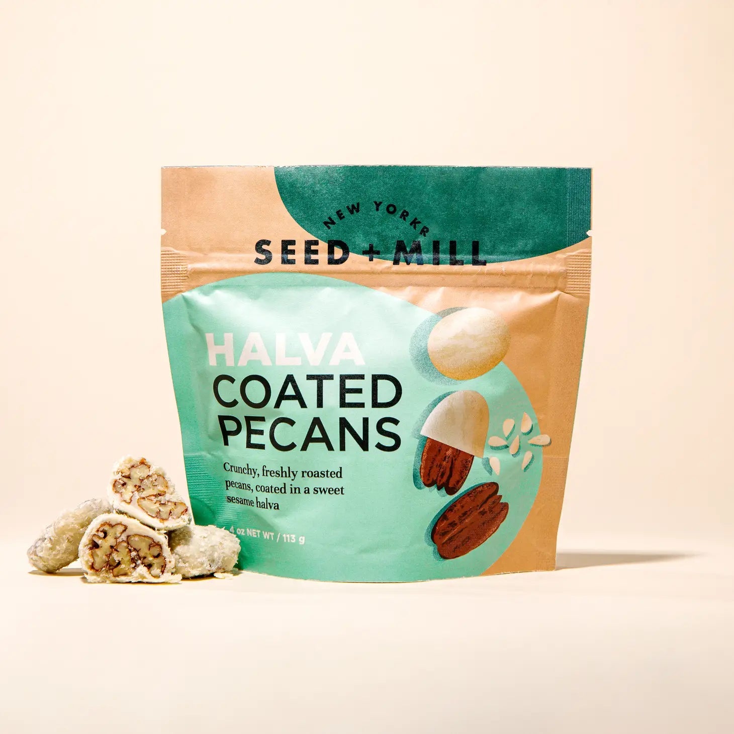 Seed + Mill Halva Coated Pecans - BKLYN Larder