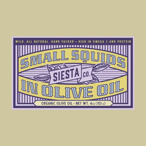 Siesta Co. Small Squid in Olive Oil - BKLYN Larder