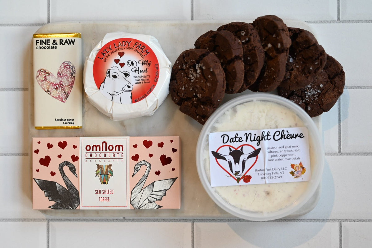 Valentine's Day Cheese & Chocolate Gift Basket - BKLYN Larder