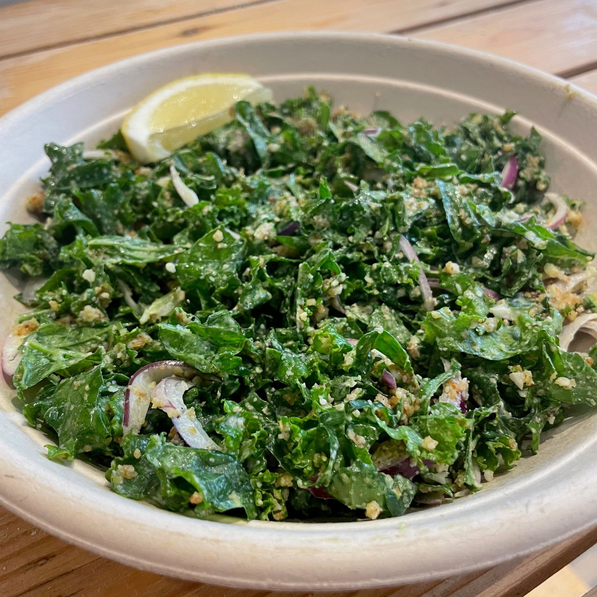 Vegetarian Kale Caesar Salad - BKLYN Larder