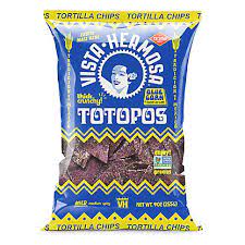 Vista Hermosa Totopos Tortilla Chip Blue Corn (with a flash of lime) - BKLYN Larder