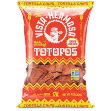 Vista Hermosa Totopos Tortilla Chip Spicy Red Corn - BKLYN Larder